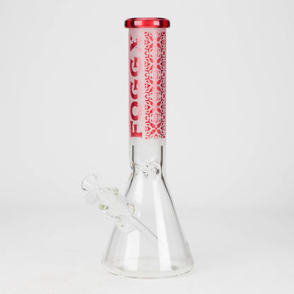 FOGGX | 14" Sandblasted Beaker Glass Water Pipe – 7mm Thick