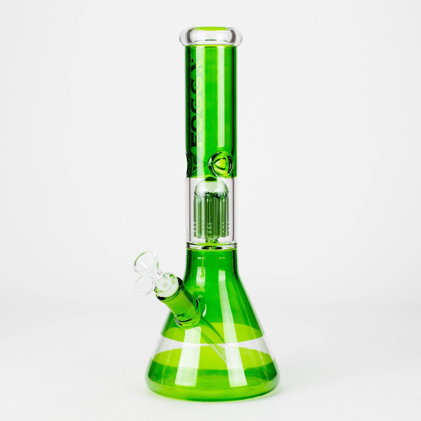 FOGGX | 14" Colored Glass Water Pipe with Percolator