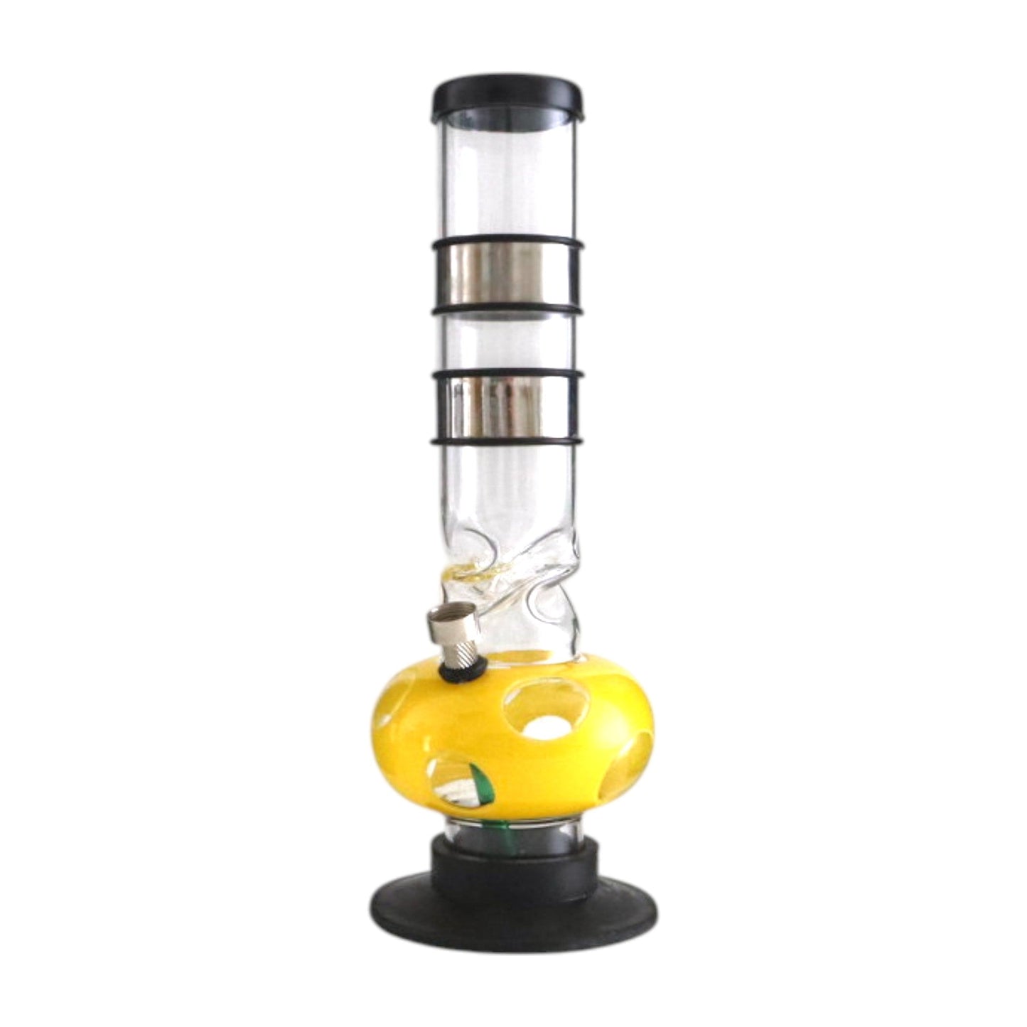 12" Acrylic Waterpipe with Detachable Metal Slider- 2pcs