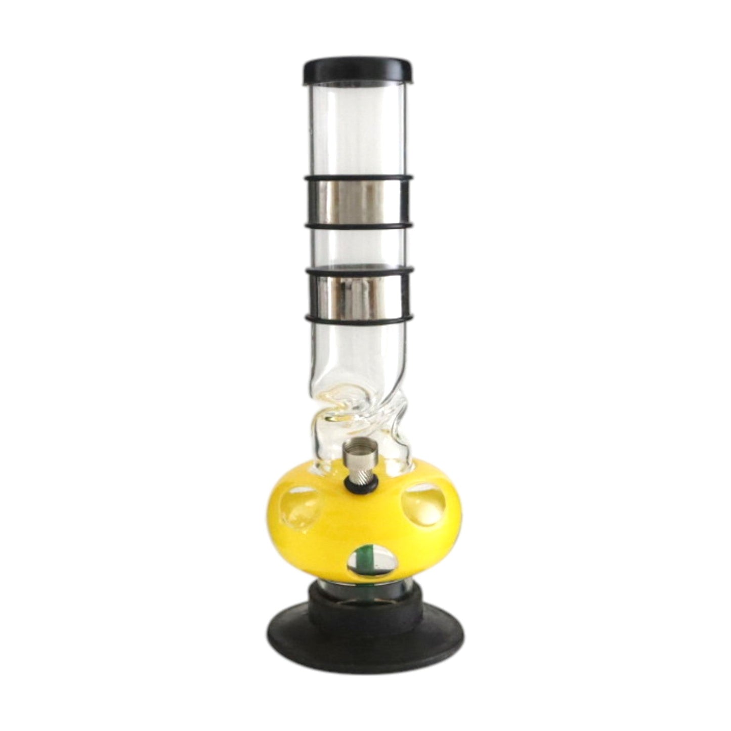 12" Acrylic Waterpipe with Detachable Metal Slider- 2pcs