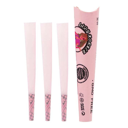 LADY HORNET | Pink King Size Pre-Rolled Cones – 3pcs/Pack, 32 Packs/Box