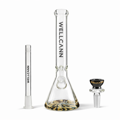 WELLCANN | 15" Heavy Duty Thick Base Beaker Black