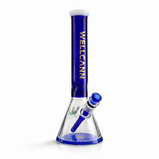 WELLCANN | 15" Thickened Base Geometric Beaker Glass Bong