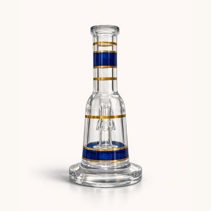 Mini Crown 6” Circ Perc Glass Bong