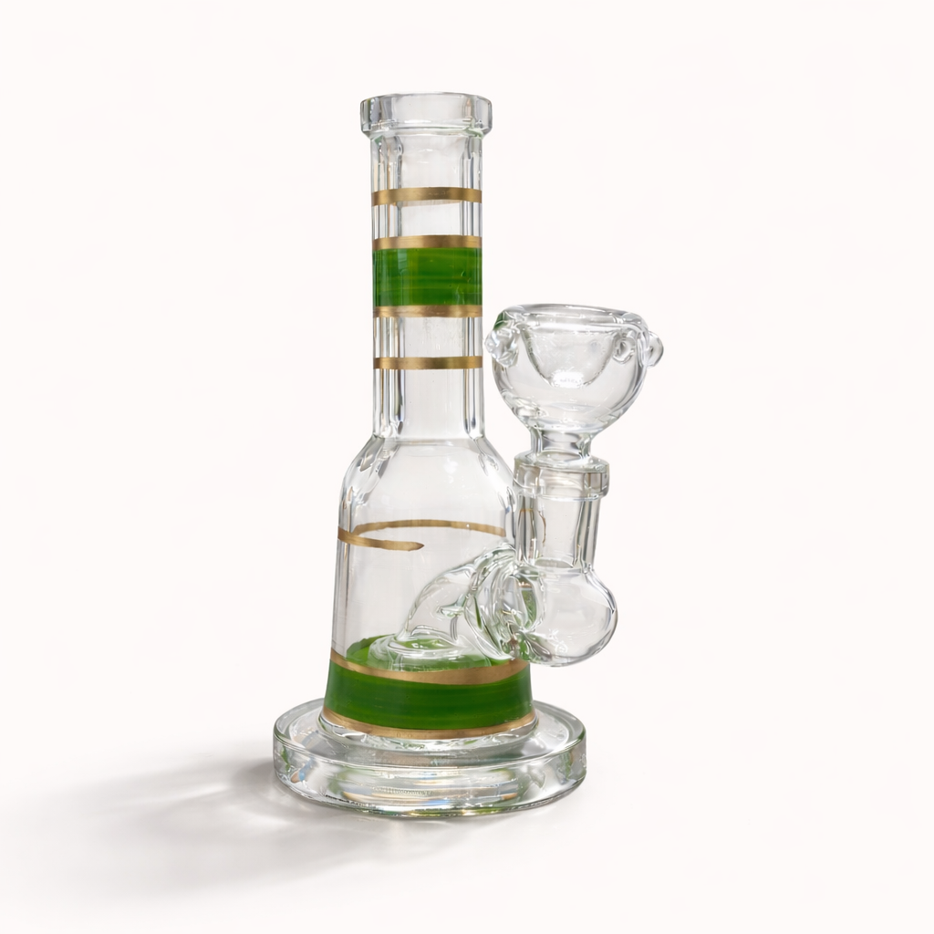 Mini Crown 6” Circ Perc Glass Bong