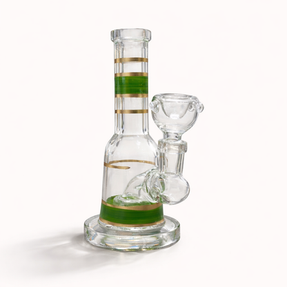Mini Crown 6” Circ Perc Glass Bong