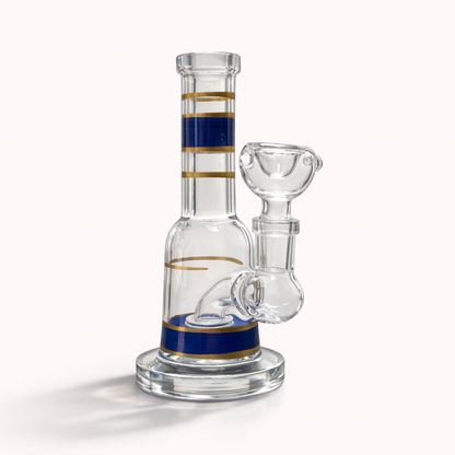 Mini Crown 6” Circ Perc Glass Bong