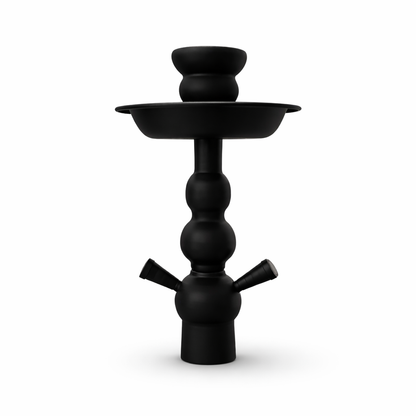 18" Honeycomb Modern Dual Hose Glass Hookah