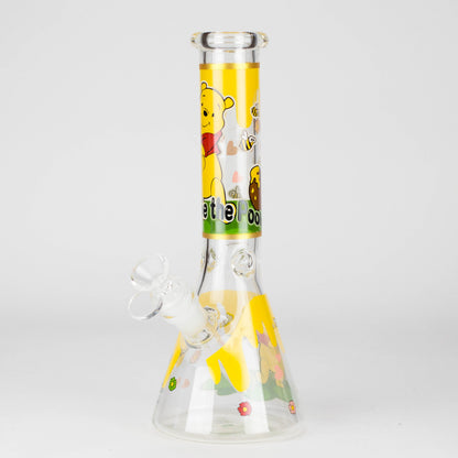 10" Cute Animals Design Glass Beaker Bong
