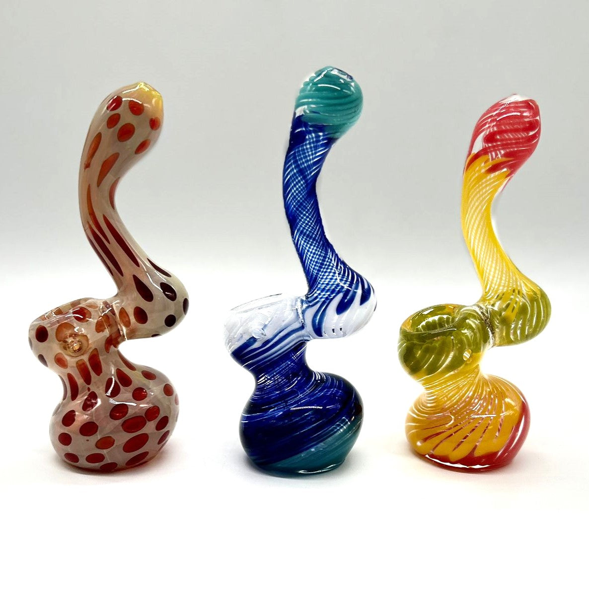Glass mini bubbler 3" Assorted design