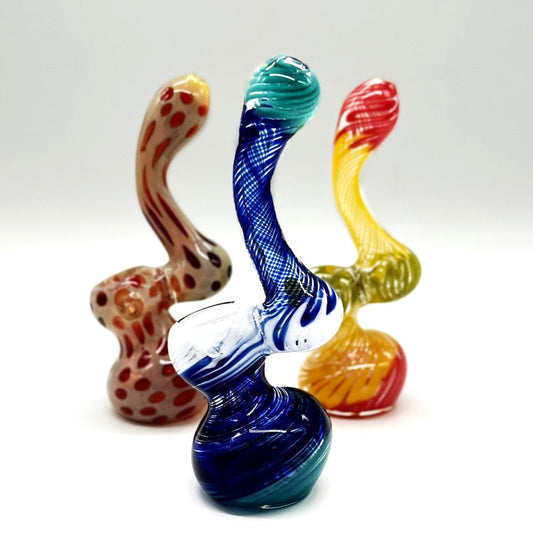 Glass mini bubbler 3" Assorted design
