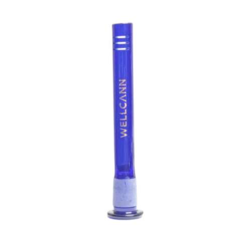 Wellcann | 5.5"Colored Glass Downstems With Gold Logo