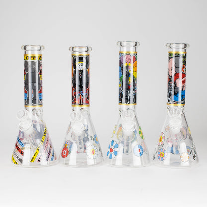 10" Companion Design Glass Beaker Bong