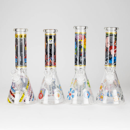 10" Companion Design Glass Beaker Bong