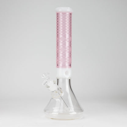 14" Glass Bong with Mosaic Art Design - 7mm Thick