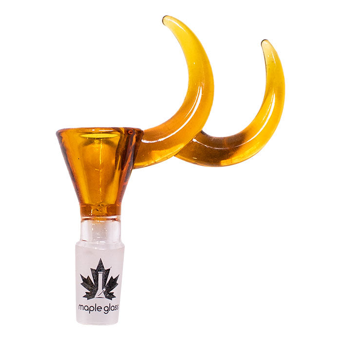 Maple Glass | Double Dizzy Horn Bowl 14mm