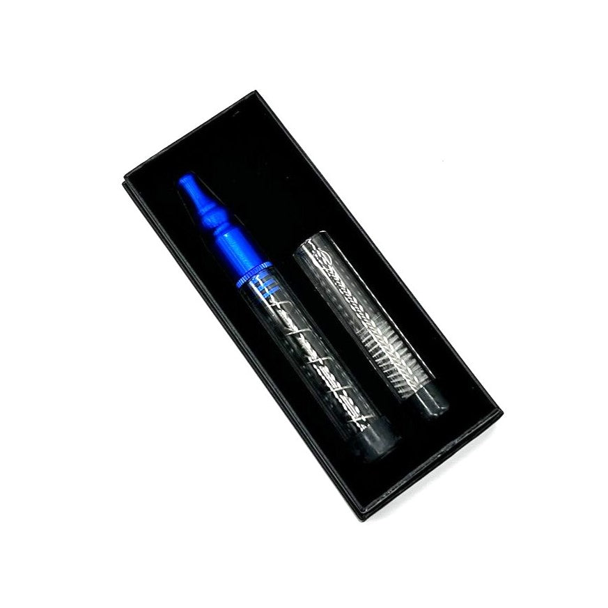Metal Twisty Glass Blunt - Pen pipes Dab Rigs One Hitter 3 in 1