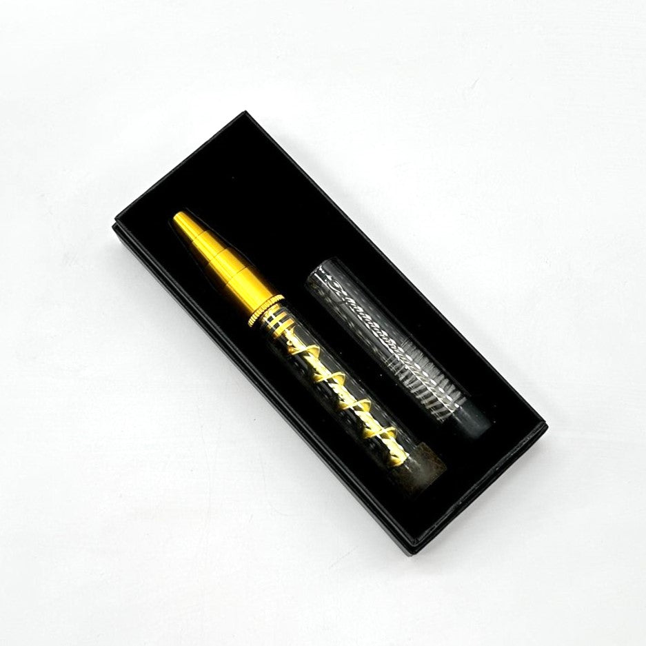 Metal Twisty Glass Blunt - Pen pipes Dab Rigs One Hitter 3 in 1