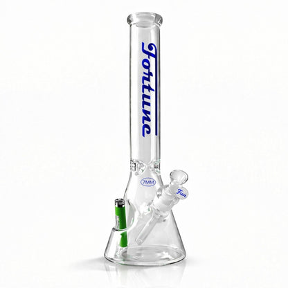 Fortune | 18" Beaker Bong – 7mm w/ Lighter Holder