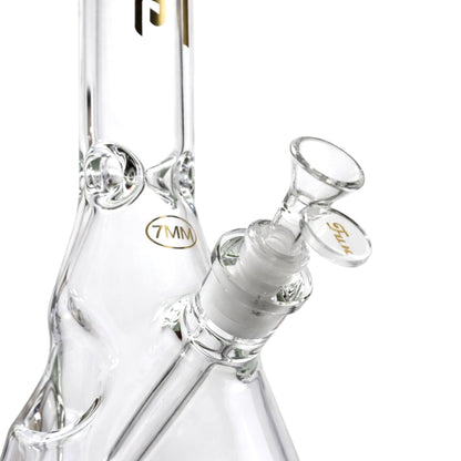 Fortune | 18" Beaker Bong – 7mm w/ Lighter Holder