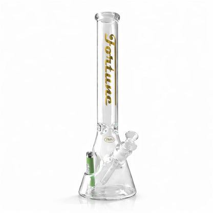 Fortune | 18" Beaker Bong – 7mm w/ Lighter Holder