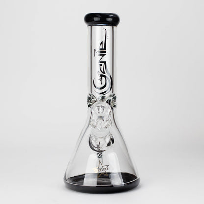 Genie | 12" Classic Beaker Bong – 9 mm Thick Clear Glass