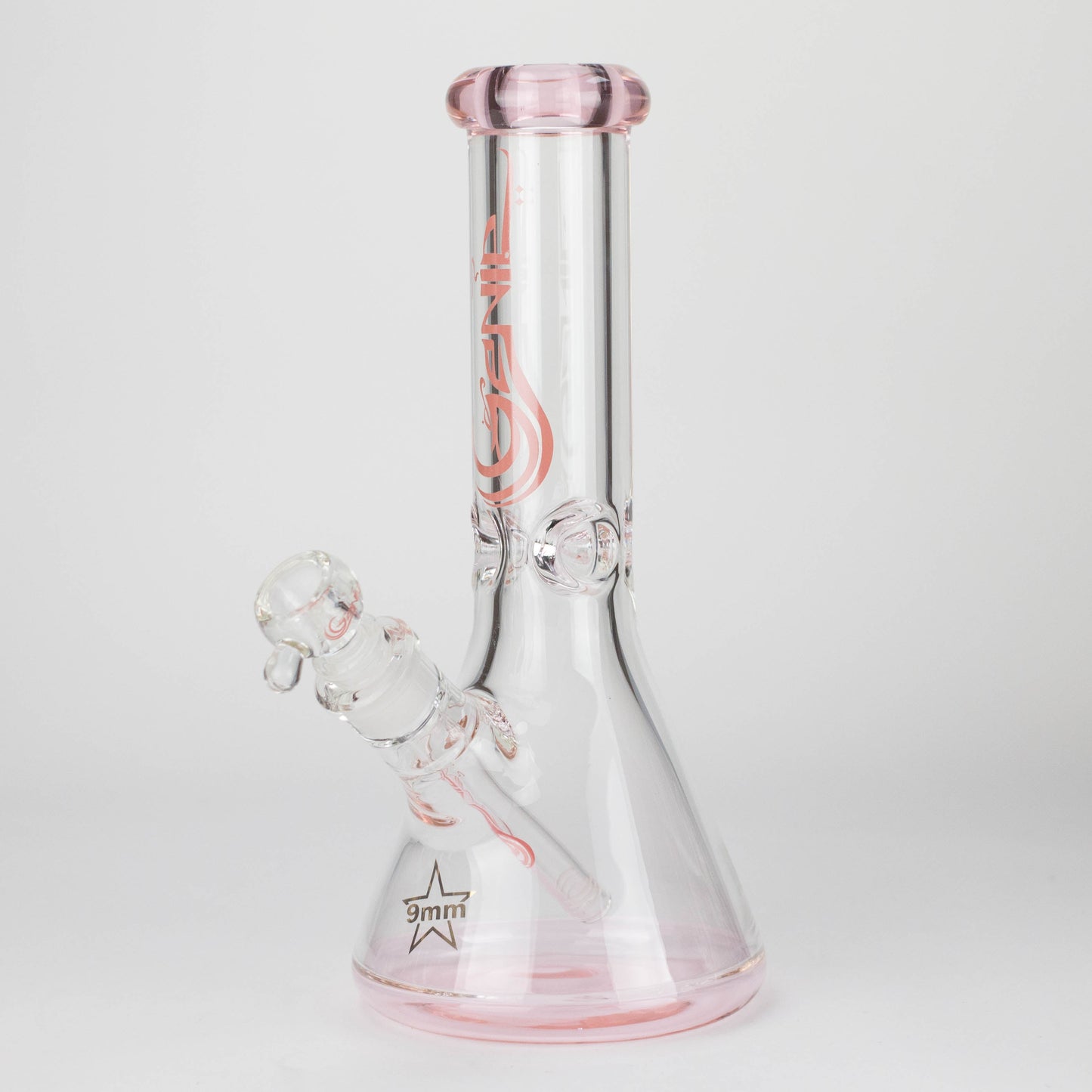 Genie | 12" Classic Beaker Bong – 9 mm Thick Clear Glass