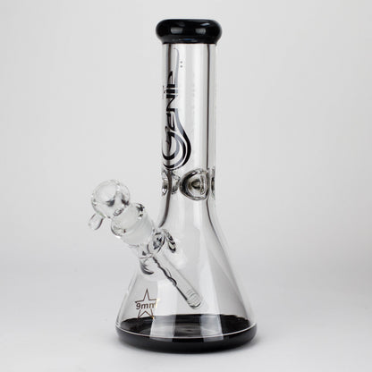 Genie | 12" Classic Beaker Bong – 9 mm Thick Clear Glass