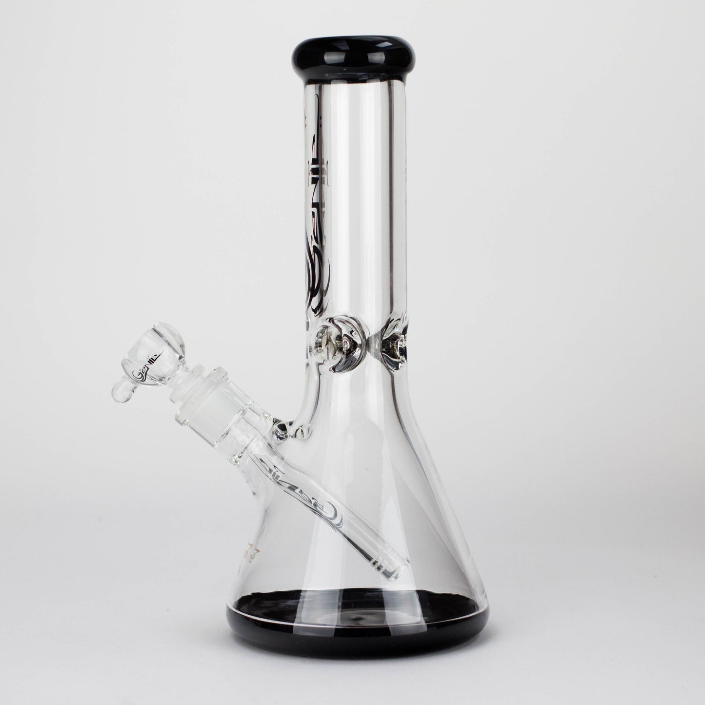 Genie | 12" Classic Beaker Bong – 9 mm Thick Clear Glass