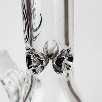 Genie | 12" Classic Beaker Bong – 9 mm Thick Clear Glass