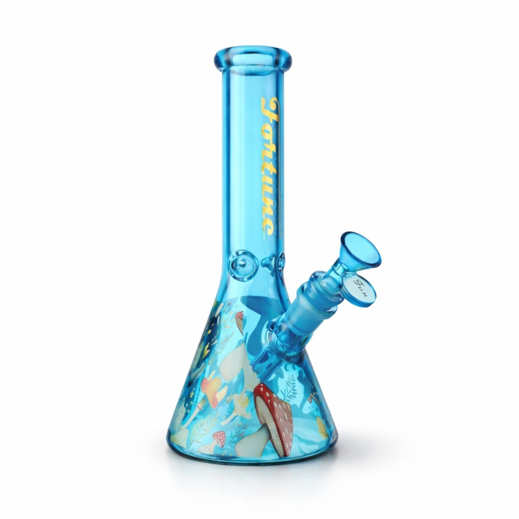 Fortune | 10" Colored 5mm Mushroom Beaker
