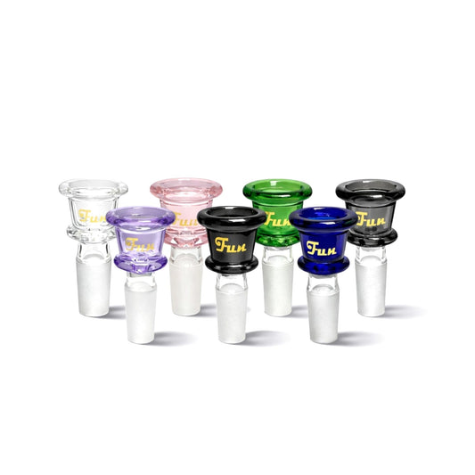 Fortune | Gold Logo 14mm Heavy Duty Glass Bowl Piece