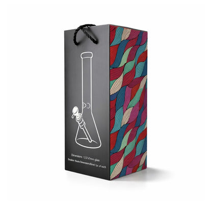 12.5” Diamond Beaker Bong – 7mm Thick Glass w/ Gift Box