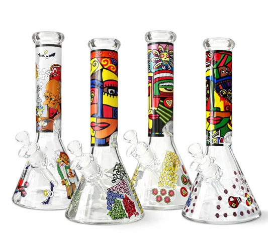 Urban Glyph 12.5” 7mm Designer Beaker Bong