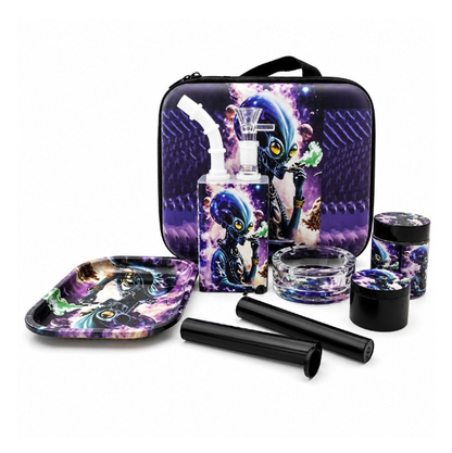 Cosmic Pulse 7.5” Juicy Box Bong Travel Kit