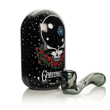 Grateful Dead x GEAR Premium® | 5.5" Space Your Face Sherlock Hand Pipe In Collectible Tin