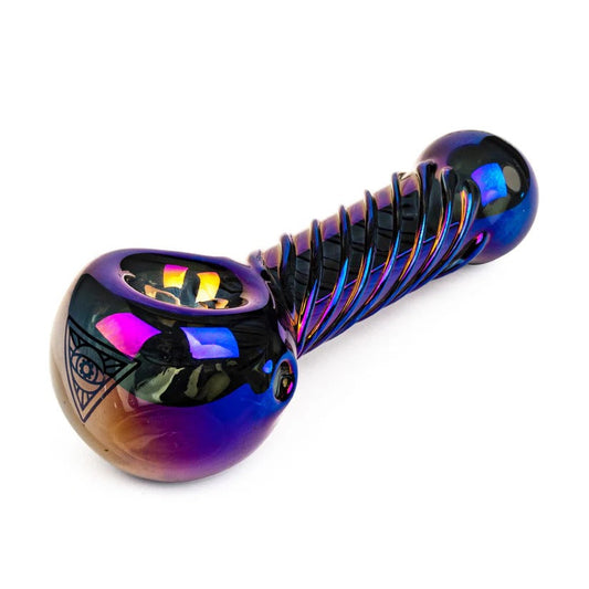 Red Eye Tek® | 4" Metallic Terminator Finish Twister Hand Pipe