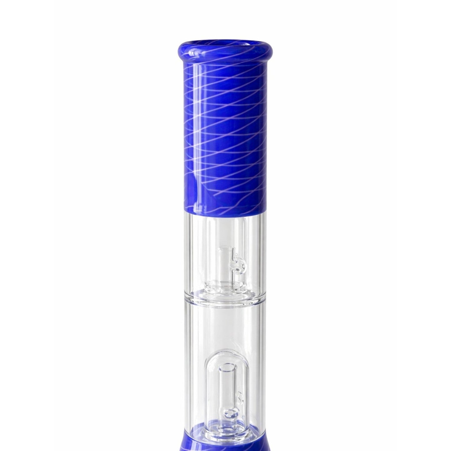 12” Dual Chamber Showerhead Perc Beaker Bong – Assorted Colors