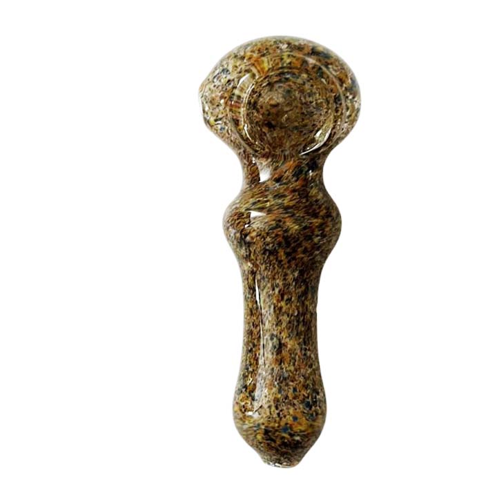 4-1/2" Sunstone Pebble Glass Pipe-Assorted Colours-2CT