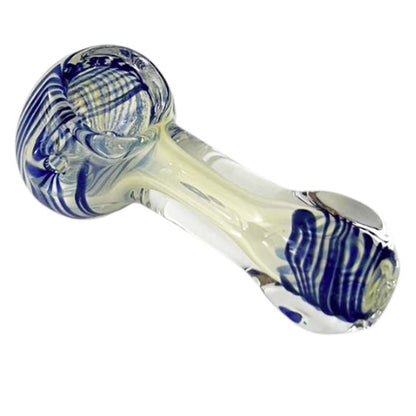 StripeWave 3" Glass Pipe-Assorted Design& Colours-2CT
