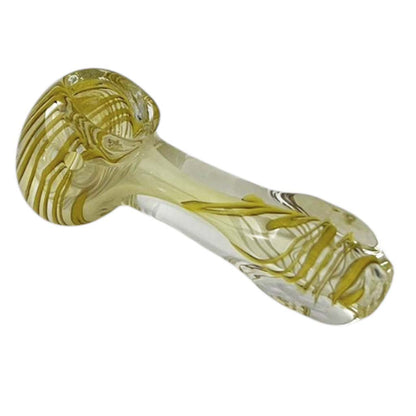 StripeWave 3" Glass Pipe-Assorted Design& Colours-2CT