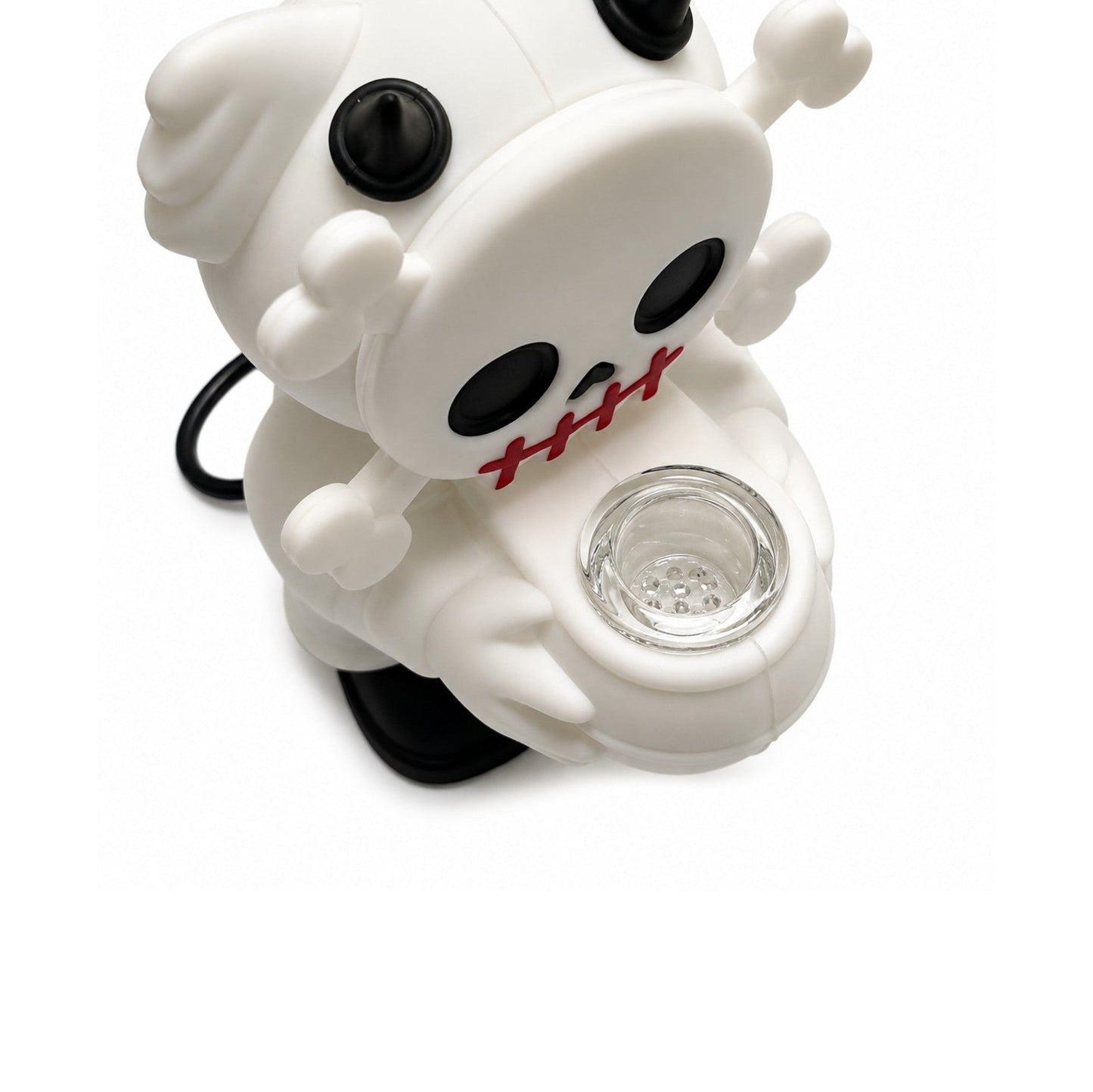 6" Devil Skull Silicone Water Pipe