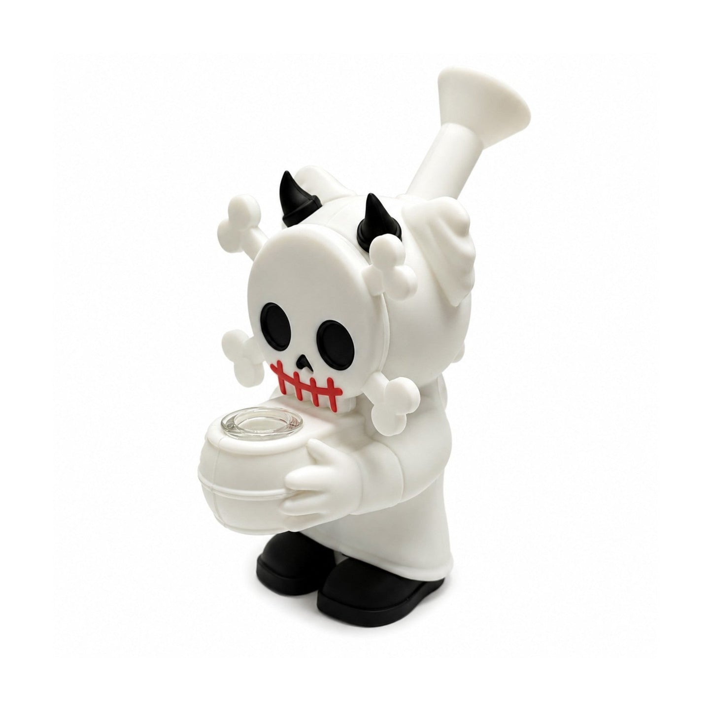 6" Devil Skull Silicone Water Pipe