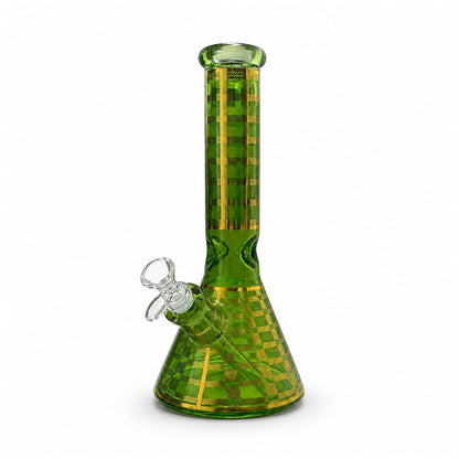 12.5" Plaid Beaker Bong with Gift Box