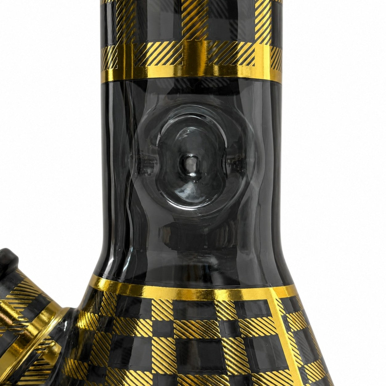 12.5" Plaid Beaker Bong with Gift Box