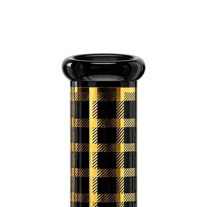 12.5" Plaid Beaker Bong with Gift Box
