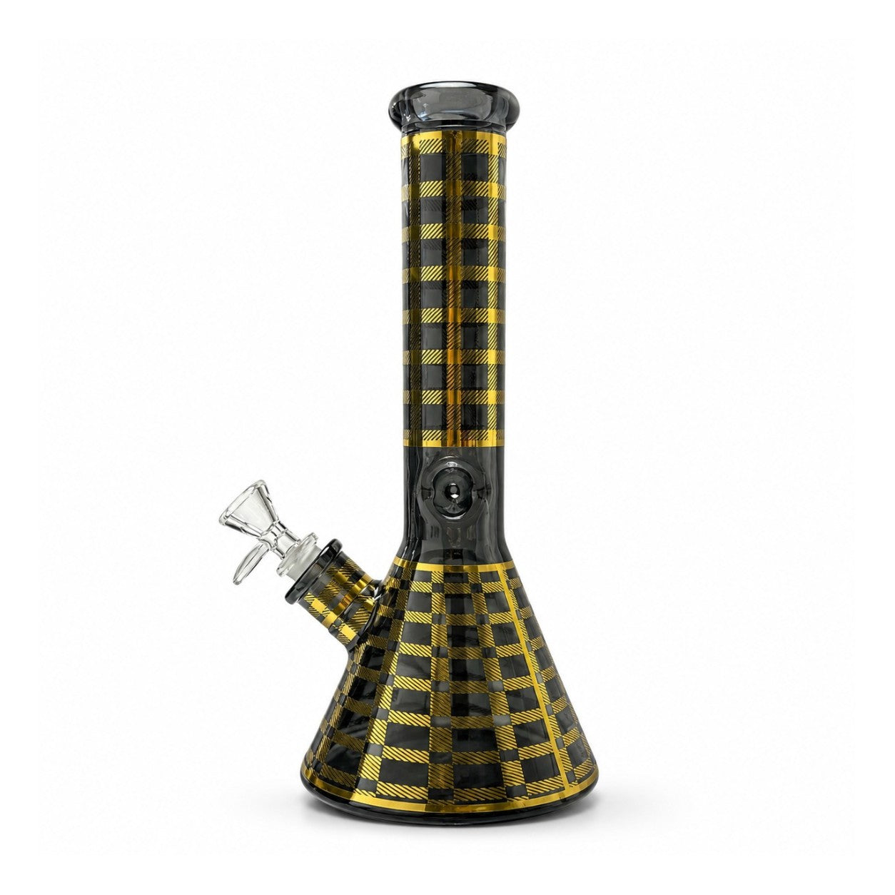 12.5" Plaid Beaker Bong with Gift Box