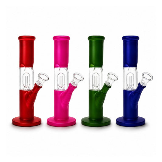 8" Frosted Percolator Tube Water Pipe