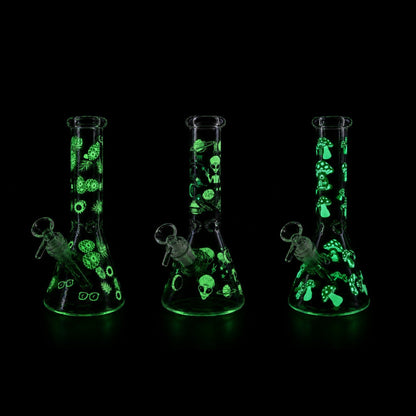 10" Glow-in-the-Dark Beaker Bong