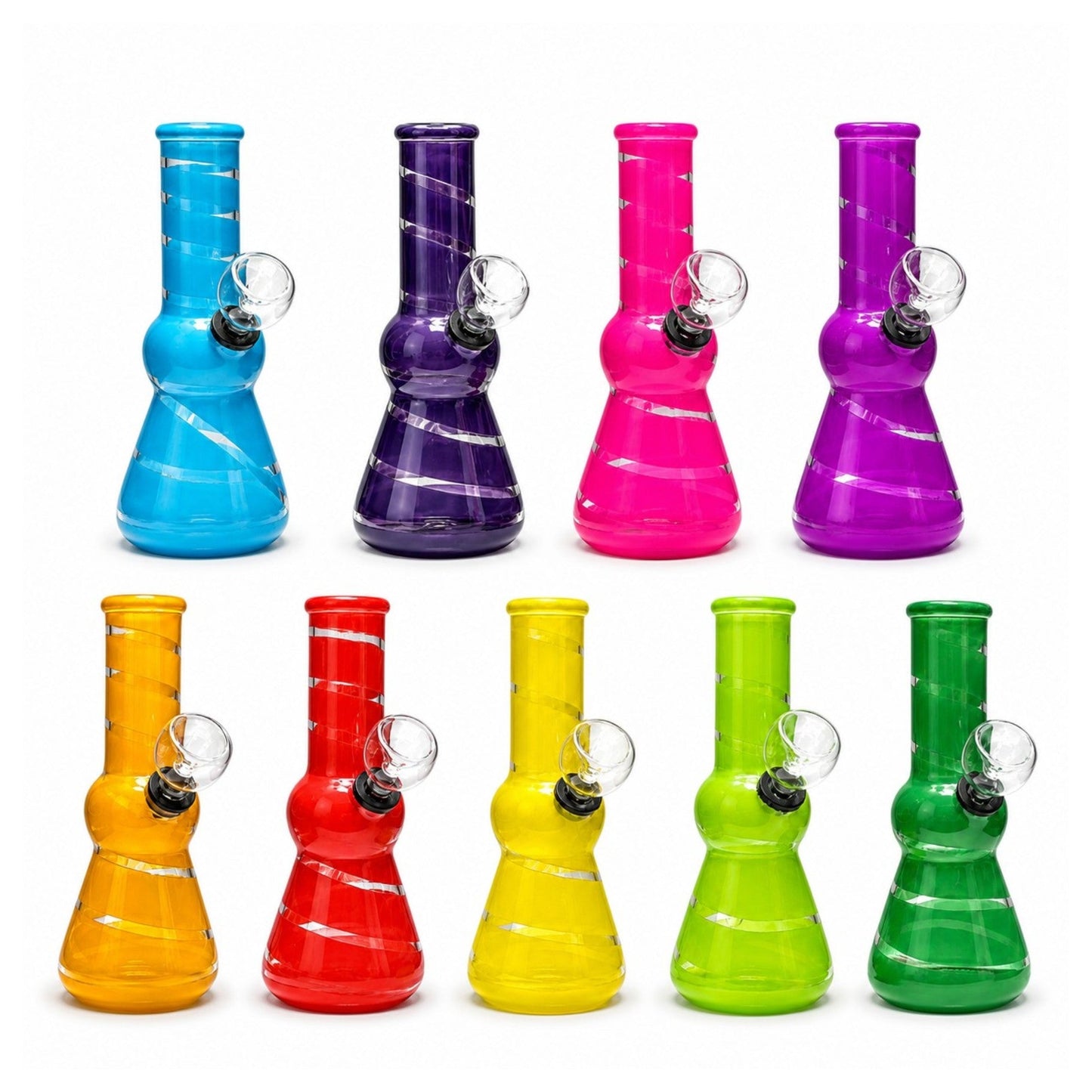 6" Candy Swirl Mini Water Pipe